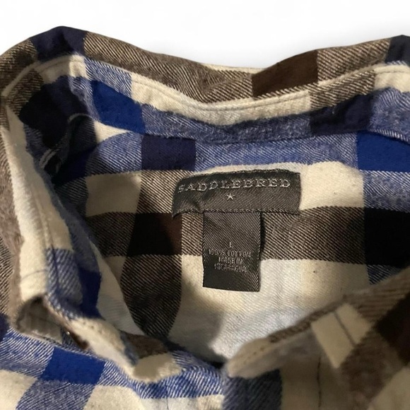 Saddlebred Blue Casual Button Down Shirt - Picture 2 of 2